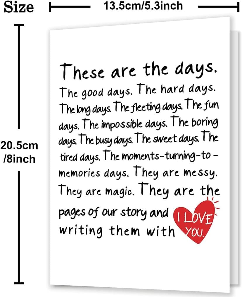 Anniversary Card & Gifts for Men, Women, Husband, Wife, Couple, Him, Her, Boyfriend or Girlfriend, Happy Wedding Anniversary Card & Gifts for Wife or Husband