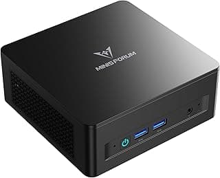MINISFORUM DeskMini UM760 Slim Mini PC AMD Ryzen 5 7640HS Small PC, 16GB DDR5 RAM+1TB PCIe4.0 SSD, HDMI/DP/USB4 Outputs, 2.5G LAN, WiFi 6E, BT5, 4xUSB Port AMD Radeon 760M Graphics Small Form Factor