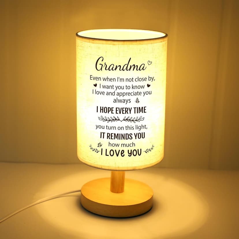 Grandma Birthday Gifts, Mothers Day Grandmother Long Distance Gifts from Granddaughter, Grandmother Desk Bedside Lamp Home Decor from Grandkids