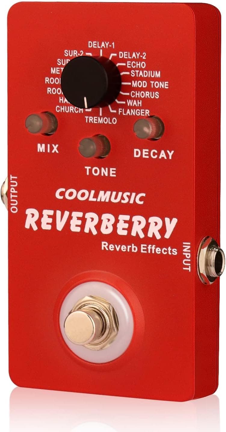 Coolmusic Multi Effects Pedal Digital Guitar Pedal with 16 Effects True Bypass