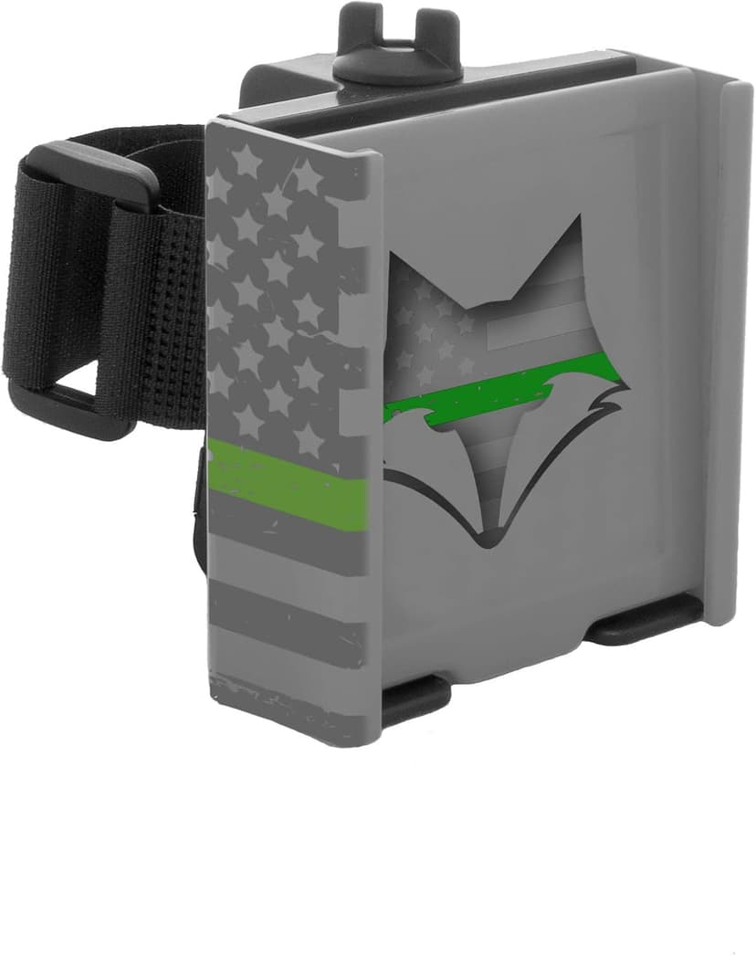 DESERT FOX GOLF Phone Caddy – American Flag Golf Cart Phone Holder – Secure Hook-and-Loop Mount, One-Hand Access, Universal Fit, Patriotic Golf Accessories (Green Line) B08N5HCCKG