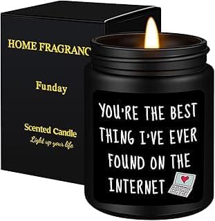 Anniversary Birthday Gifts for Men, Gifts for Boyfriend, Funny Romantic Wedding Gift for Men, Him, Boyfriend, Husband, Best Friends, Lover, Black Cedar Juniper Sandalwood Candle