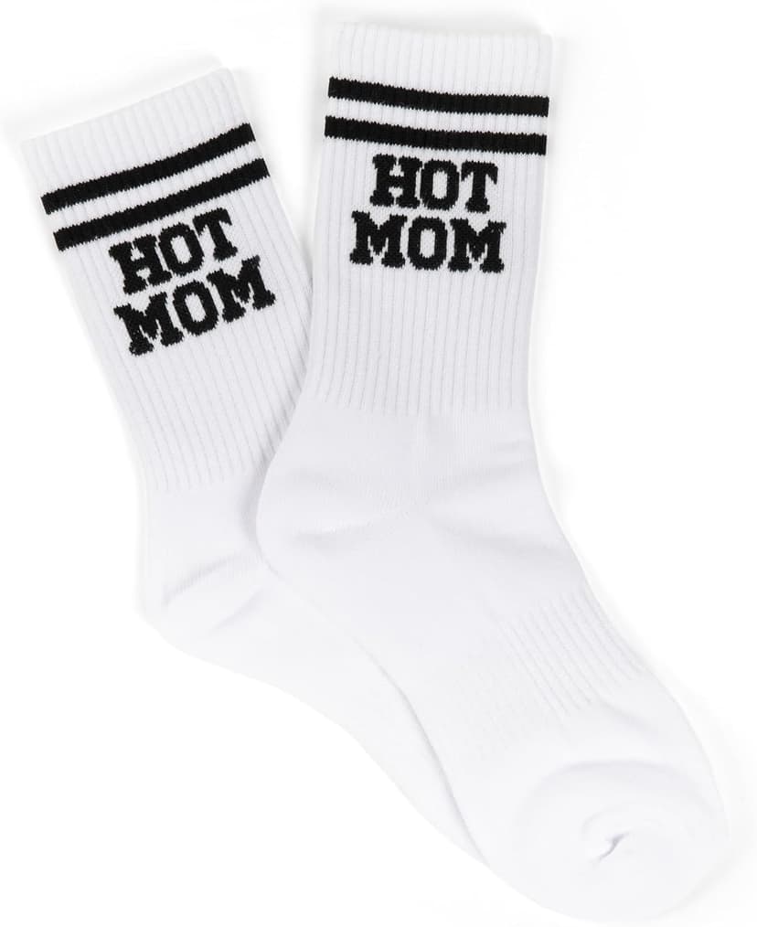Hot Moms Socks for Women, Funny New Mom Gift B0FHX1GS22