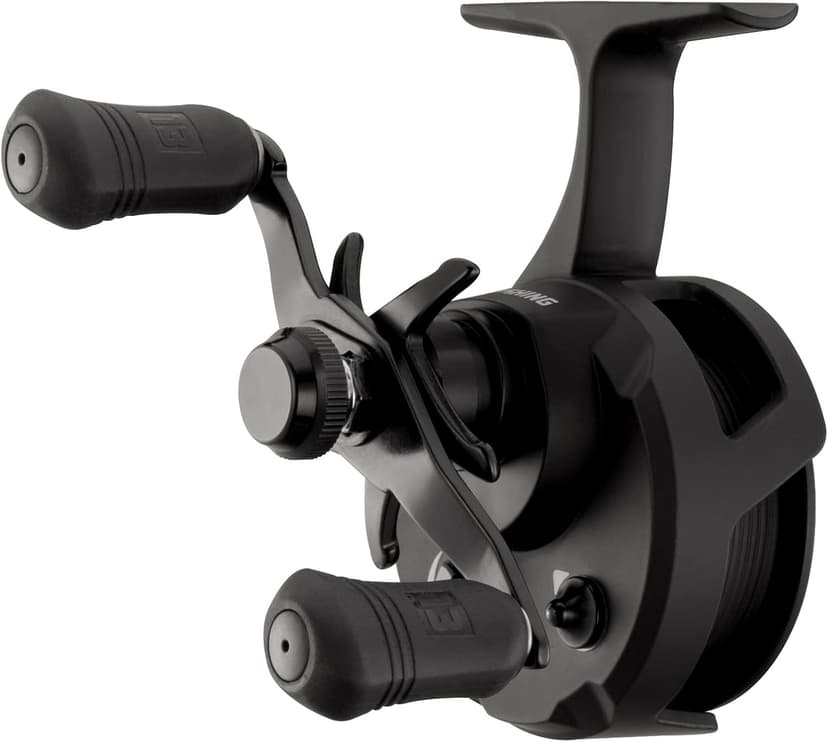 13 Fishing - Descent - Inline Ice Fishing Reel - 2.7:1 Gear Ratio - Right Hand Retrieve (Gen 2) - D2-2.7-RH, Black