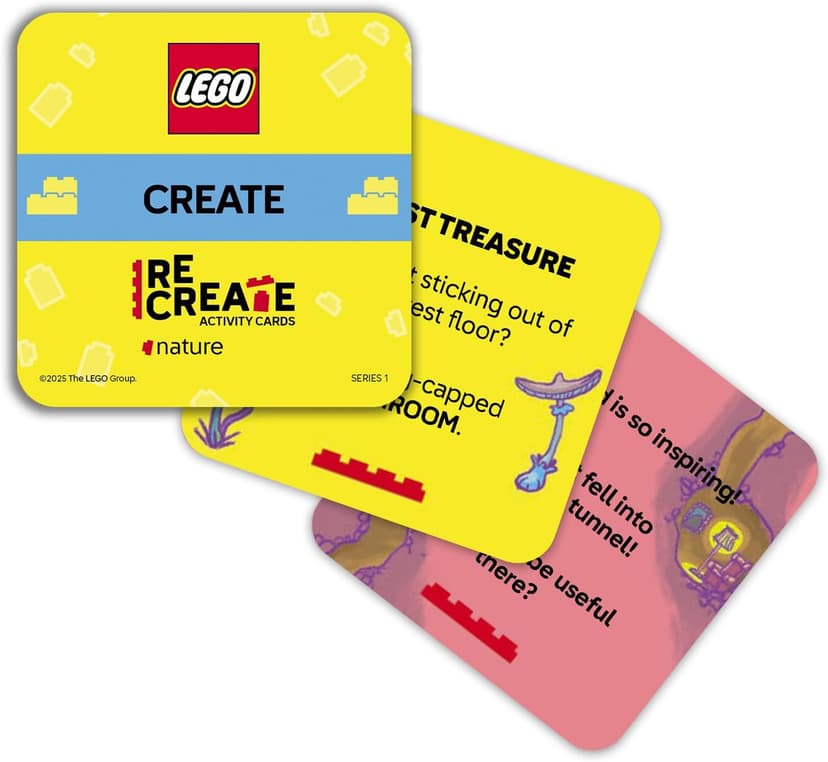 LEGO Recreate Activity Cards – Nature | Creative Building Game with 30+ Activity Cards & 25 LEGO Elements | Ages 6+