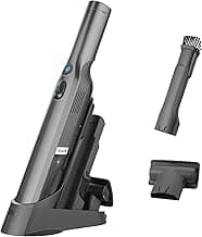 Shark WV201 WANDVAC Handheld Vacuum, Lightweight at 1.4 Pounds with Powerful Suction, Charging Dock, Single Touch Empty and Detachable Dust Cup,Graphite, Slate