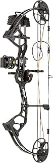Bear Archery Royale Ready to Hunt Compound Bow Archery Set with Archery Accessories for Adults and Youths, 12”- 27” Draw Length, 5-50 Lbs Draw Weight, Up to 290 FPS