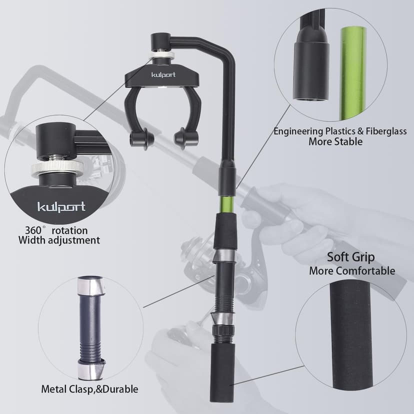 Kulport Fishing Line Spooler, Adjustable line Winder,No Line Twist, Portable for Casting & Spinning and Trolling Reel