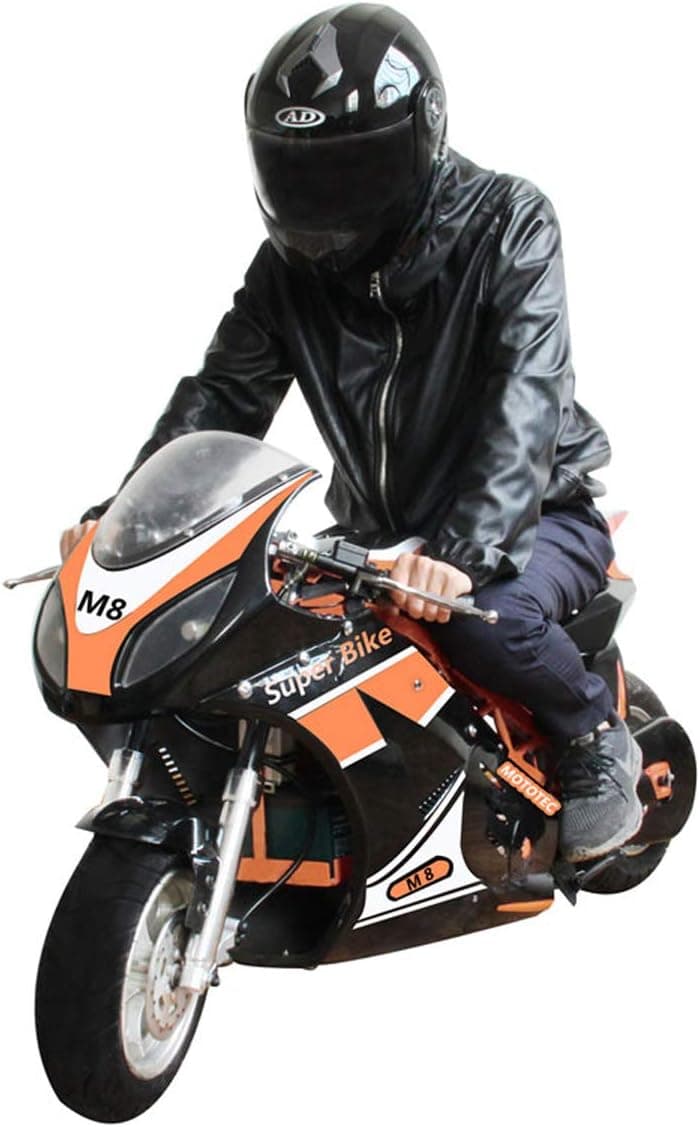 MotoTec 1000w 48v Electric Superbike Black