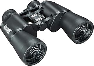 Bushnell Falcon 10x50 Wide-Angle Binoculars - Porro Prism, InstaFocus, BK7, Fold-Down Eyecups, Non-Slip Grip
