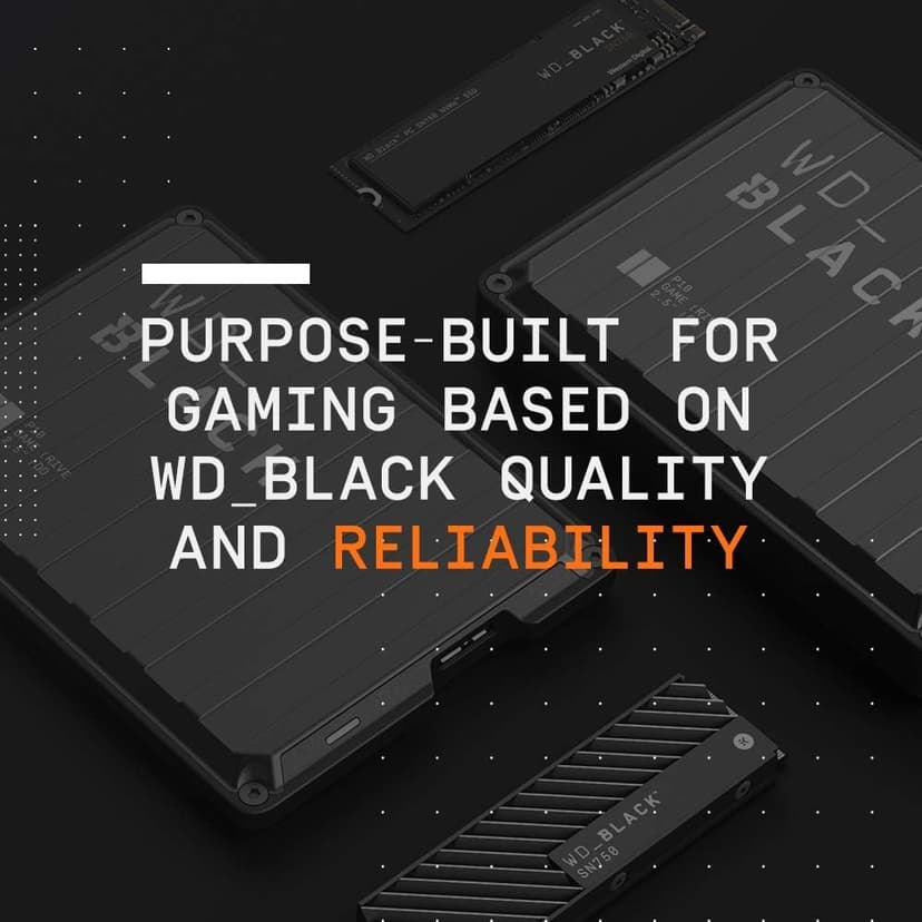WD_BLACK 5TB P10 Game Drive, Portable External Hard Drive, Works with Playstation, Xbox, & PC - WDBA3A0050BBK-WESN