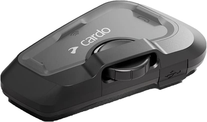 Cardo Systems FREECOM 4X Motorcycle 4-Way Helmet Bluetooth Communication System Headset Intercom, Universal Bluetooth Connectivity, Waterproof, 40mm Speakers - Single Pack