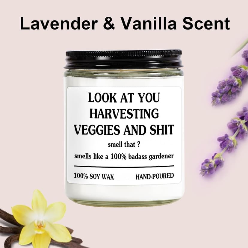 Gardening Gifts for Women - Unique Plant Lover Present, Fathers Day, Funny Garden Gift, Relax Candle, Best Gift for Gardeners, Valentine Gifts Cool Plant Mom, Funny Garden, Growing Candle B0DQVK5PGG