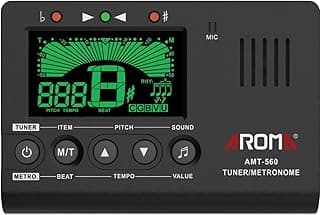 Ulumac Aroma 3 in 1 Digital Metronome Tuner for All Instruments - Guitar, Piano, Violin, Bass, Ukulele, Trumpet, Flute, Clarinet - Accurate Chromatic Tuner, Metronome, Tone Generator, Easy Operation