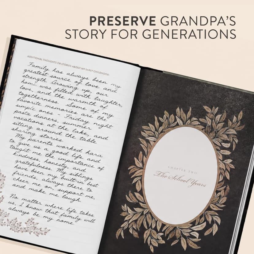 Grandpa's Story: A Memory and Keepsake Journal for My Family (Heirloom Story Books and Guided Journals)