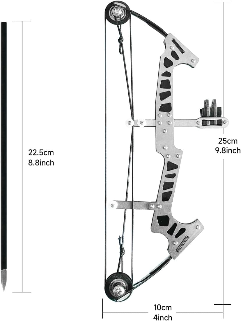 Archery Bow Set Left and Right Hand Compound Bow Hunting Bow Metal Material Catapult RH/LH for Practice Archery