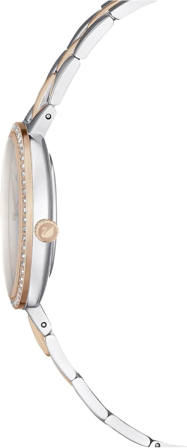 Swarovski Cosmopolitan Crystal Watch, Clear Crystals, Rose Gold Tone Finish, Swiss Made, Part of The Cosmopolitan Watch Collection