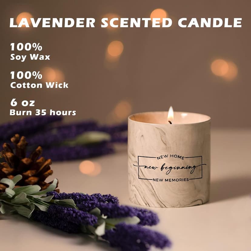 Freejac House Warming Gifts New Home Housewarming Gift for Women Men Friend New Home Gift Ideas New Homeowner Gifts House Warming Decoration Party Decor Porcelain Ceramics Scented Candle B0B66HD4PW