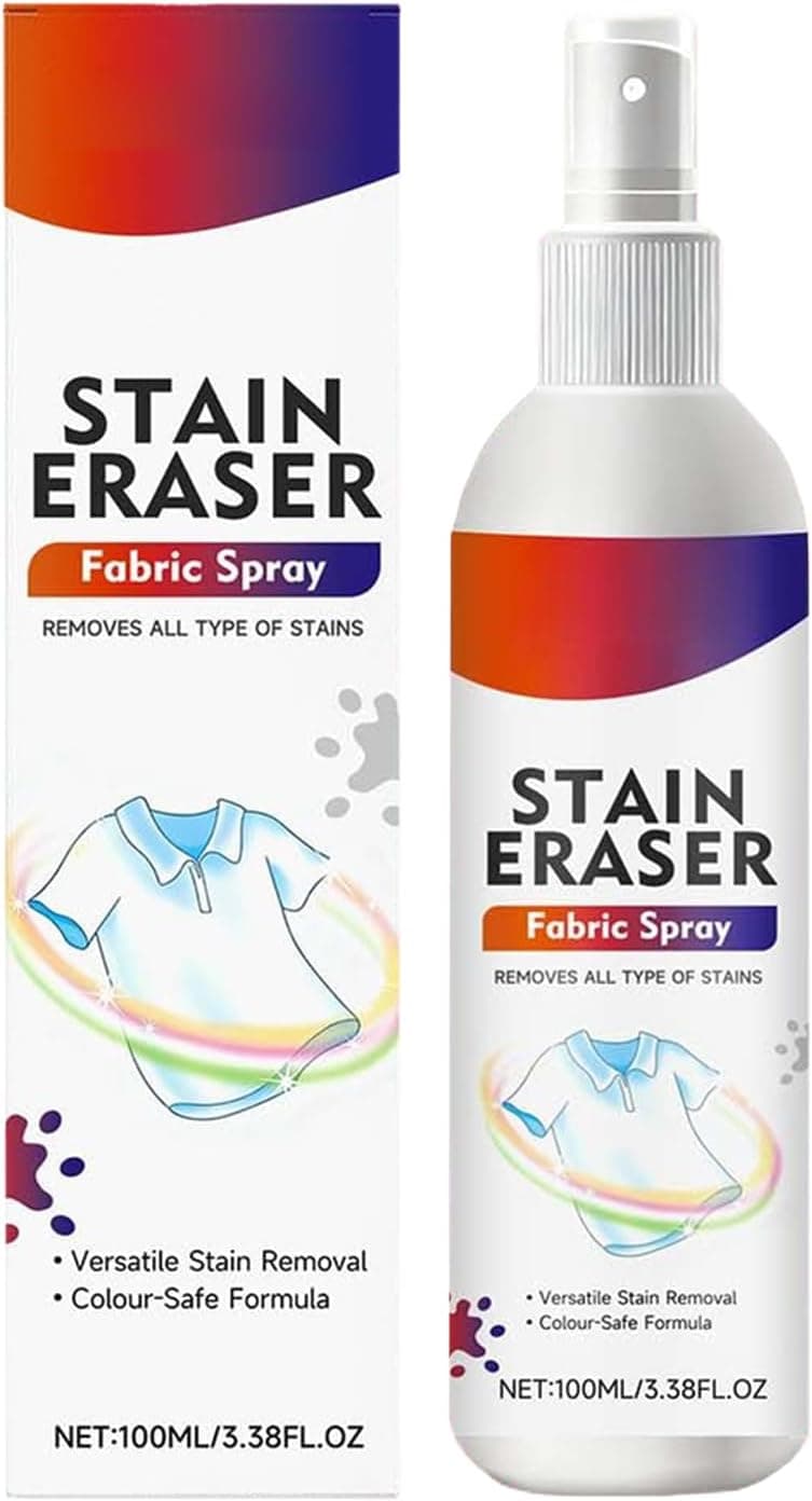 Clothing Stain Remover Spray, 120ml Clothes Cleaning Spray Shirt Stain Cleaner, for Laundry Home Shower Dormitory Travel Bathroom Carpet Couch Sweater
