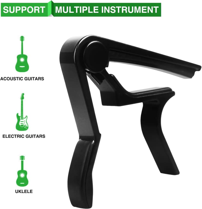 Guitar Capo, 6-String Acoustic & Electric Guitar Capo,Capo for acoustic guitar(Black)