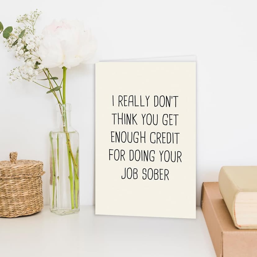 Funny Boss Day Card Gift, Best Retirement Card Gifts for Woman Men, Just Because Card for Him Her, Heartfelt Thank You Card for Coworker Work Friend Leader
