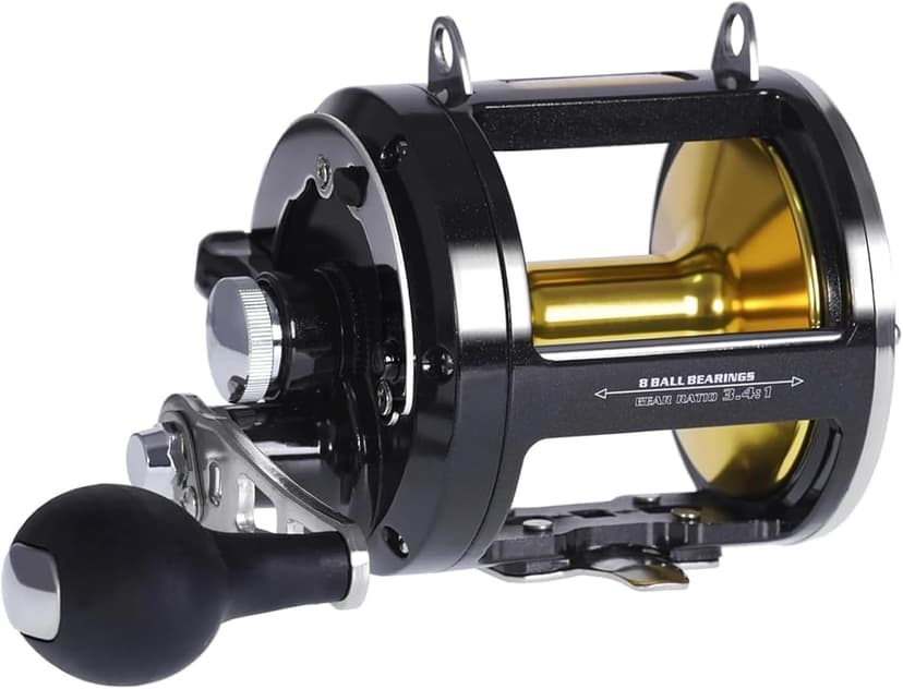 SAMOLLA Deep Sea Fishing Reels 44-66Lb Max Drag for Saltwater or Freshwater Ocean Conventional Reel Saltwater Fishing Reel for Tuna Sailfish Swordfish