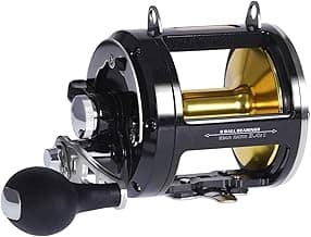 SAMOLLA Deep Sea Fishing Reels 44-66Lb Max Drag for Saltwater or Freshwater Ocean Conventional Reel Saltwater Fishing Reel for Tuna Sailfish Swordfish