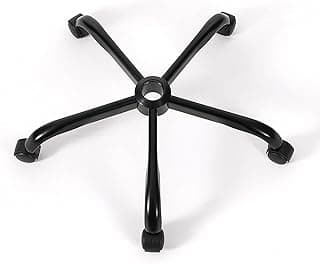 28 Inch Heavy Duty Office Chair Base with 5 Casters, Reinforced Metal Chair Feet, Universal Gas Cylinder Fit, for Swivel/Computer/Criss Cross Chairs