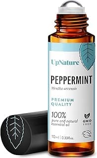 100% natural peppermint essential oil roll-on for nausea, morning & motion sickness relief - pregnancy essentials, chemo UpNature Peppermint Oil Roll On for Pregnancy Nausea & Morning Sickness B07JDX322C