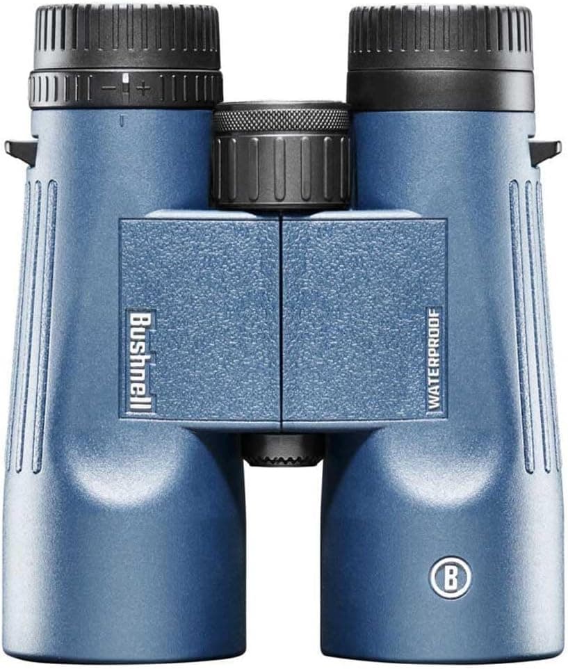 Bushnell H2O 8x42mm Binoculars, Waterproof and Fogproof Binoculars for Boating, Hiking, and Camping, Multi Blue