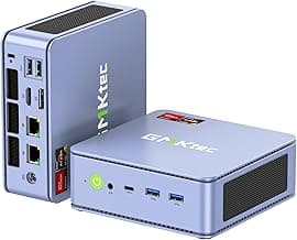 GMKtec M5 Ultra Gaming Mini PC Ryzen 7 7730U (Upgraded 7430U/ 5825U), 32GB RAM 512GB SSD Dual NIC LAN 2.5GbE Desktop Computers, Triple 4K Display, WiFi 6E, USB-C, BT 5.2, DP, HDMI 2.0 Blue