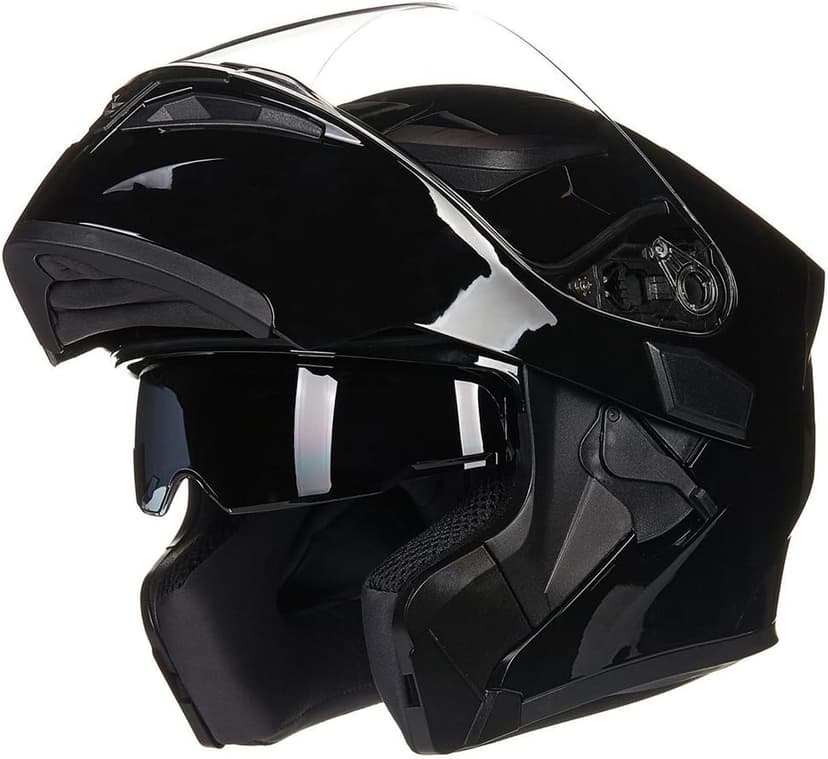 ILM Motorcycle Dual Visor Flip up Modular Full Face Helmet DOT Model 902/902L