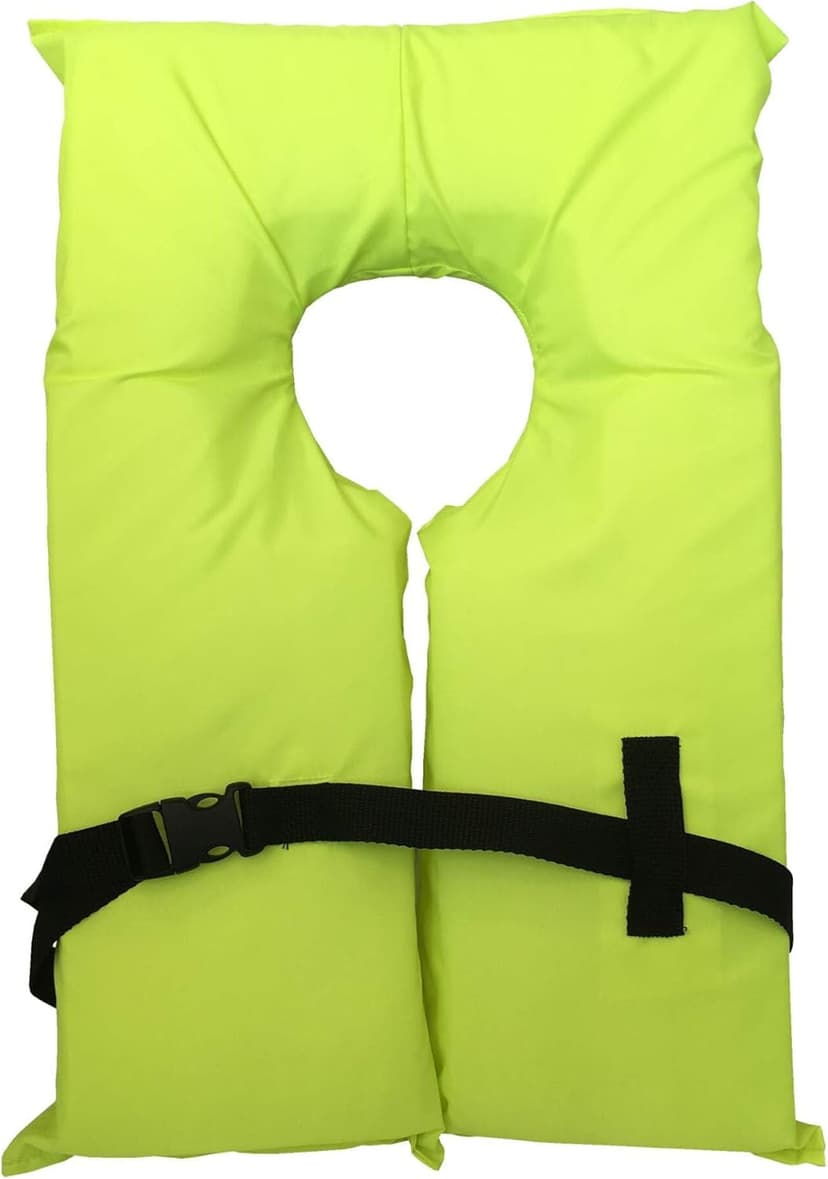 6 Pack Coast Guard Approved Life Jackets. High Visibility Color Type II Keyhole Life Vest in Classic May West Style. Compliance Flotation Device