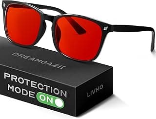 livho Gaming Blue Light Blocking Glasses for Better Sleep, Premium Night Driving, Computer Blockers for Man & Woman