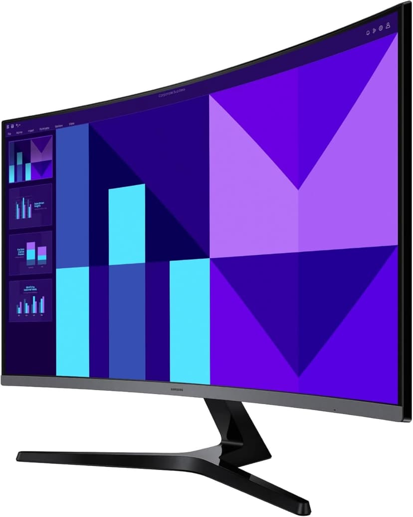 Samsung 32-inch S3 (S39GD) FHD 100Hz Curved Monitor, Game Mode, Eye Saver Mode, Multiple Connectivity with HDMI Port, Built-in Speakers, LS32D39DGANXZA, 2025