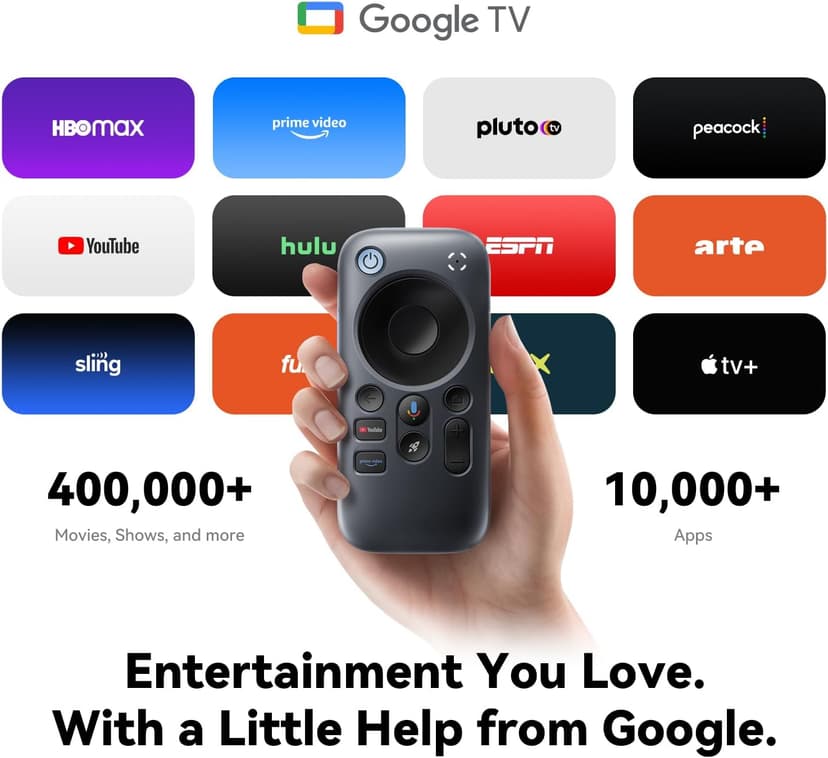 RayNeo Pocket TV - Certified Portable GTV Device, (Not for Netflix) Companion AR/XR Glasses Air 3s/Air 2s/Air 2, WiFi-Enabled Portable Smart TV, with Mutiple TV/Movie Series