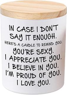 BFJLIFE Candles Gifts for Her Funny Novelty Unique Valentines Mothers Day Anniversary Birthday Christmas Gifts for Girlfriend Wife Stocking Stuffers Lavender Scented Soy Candle