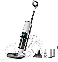 Kenmore HF5010 AquaLite 3-in-1 Cordless Wet Dry Vacuum Hard Floor Cleaner with Automatic Air-Drying, 35mins Runtime & One Edge Self-Cleaning Mop for Multi-Surface and Messes