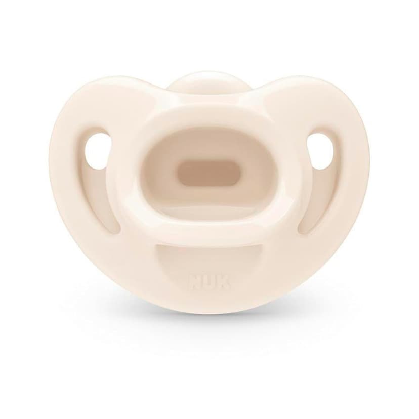 NUK Timeless Comfy Pacifier | 100% Silicone, One-Piece Design | BPA-Free, Gentle on Baby’s Skin | 5-Pack, for 0-6M