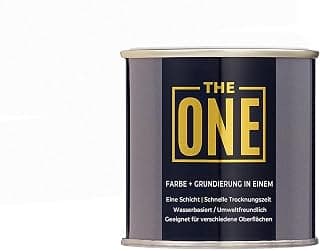 THE ONE All-In-One Paint & Primer - White Gloss, 84.5 Fl Oz/2.5 Liter | 1 Coat Formula | Easy Indoor & Outdoor Decorating for Home & Garden Walls, Floors & Furniture | Water-Based & Low VOC