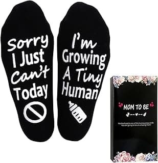 Pregnancy New Mom To Be Gift Growing a Tiny Human Socks Gifts For Pregnant Women Mother's Day