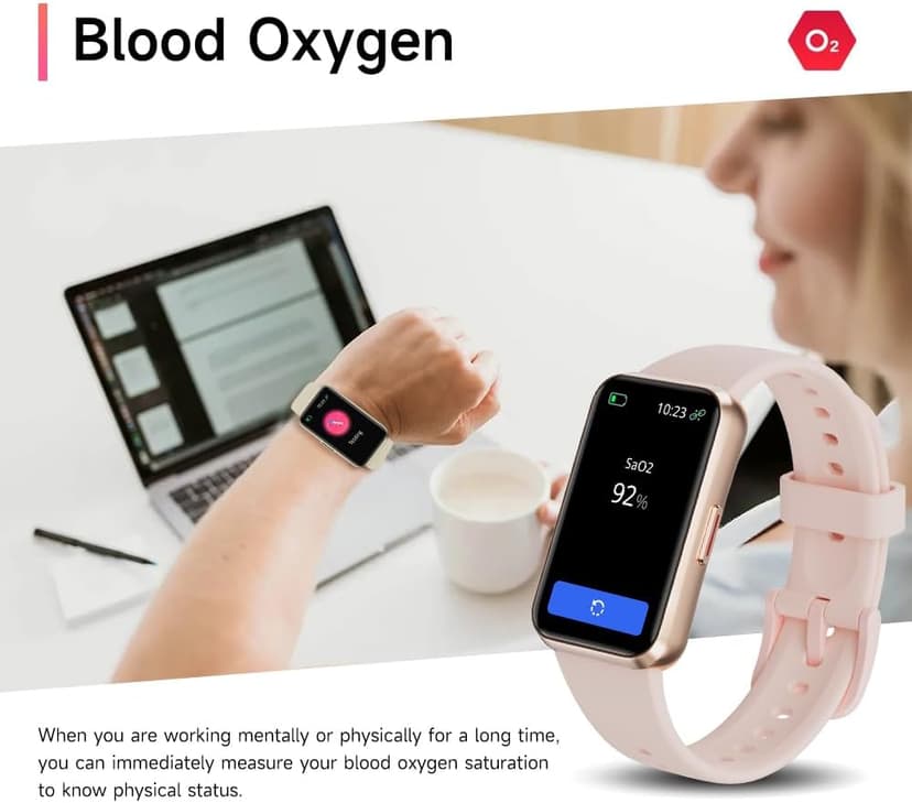 USMECBL Fitness Trackers,Blood Oxygen Heart Rate Sleep Monitor,Smart Band 24/7 Health Monitoring,Calorie Pedometer Steps Counter Activity watchs/Notifications for iOS/Android