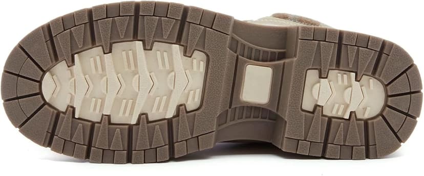 ANJOUFEMME Work Hiking Boots for Women Waterproof - Womens Outdoor Ankle Boots Lightweight Snow Winter Boots for Trekking Walking