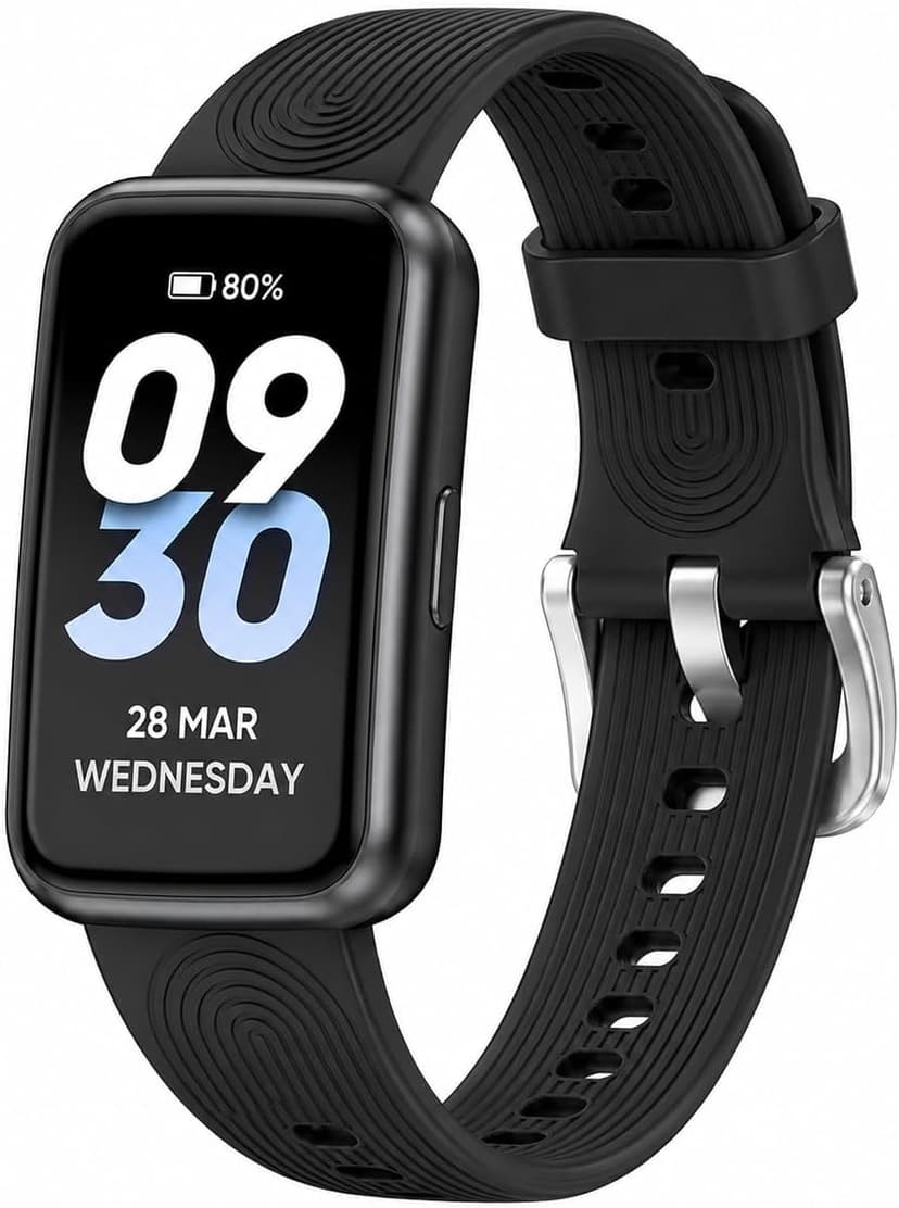 Pedometer Watch No App/Phone Required Slim Fitness Tracker, 30 Meters Waterproof 1.47'' Smart Watch, Heart Rate & Blood Oxygen Monitor Step Counter for Men Women