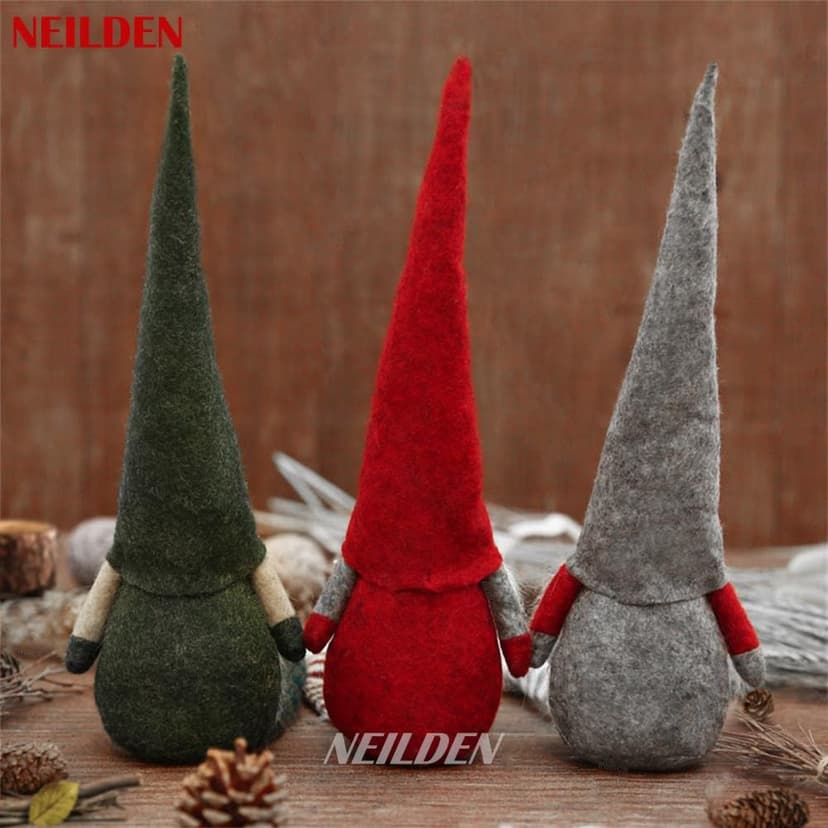 3pcs New Christmas Decoration Long Legs Rudolph Doll Christmas Children Gift Hotel mall Window Decoration