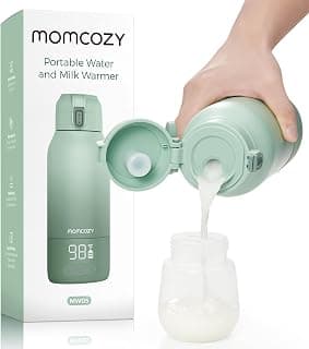 Fast Heating with Nutrients Preserved, Precise Temp Control, Dual Heating Modes for Breast Milk & Water, 17OZ Large Capacity Momcozy Portable Bottle Warmer for Breast Milk, Baby Travel Essentials B0DKHCWJ5G