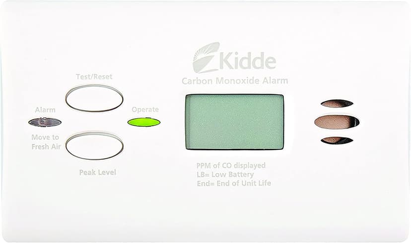 Kidde Carbon Monoxide Detector, AA Battery Powered CO Alarm with LEDs, Test-Reset Button, Low Battery Indicator, Portable