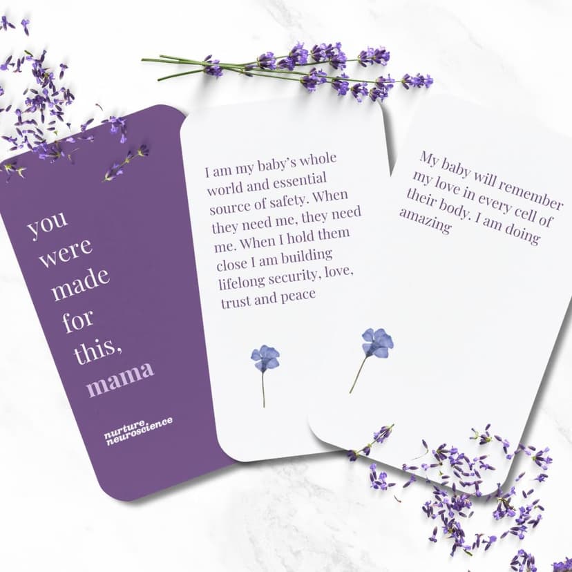 55 New Mom Affirmation Cards – Daily Positive Affirmations for Postpartum Essentials & Pregnancy Must Haves – Thoughtful Gifts for New Moms After Birth – Compact Size, Premium Card Stock & Stand