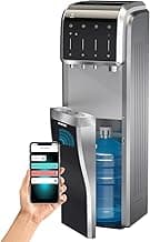 ICEPURE Multi-Function WiFi Water Cooler with Bullet and Crushed/Chewable Ice Maker, 5 Gallon Bottle Bottom Loading, Hot Cold Water Dispenser Built-in Ice Machine Combo, 35lbs/24H, Stainless Steel