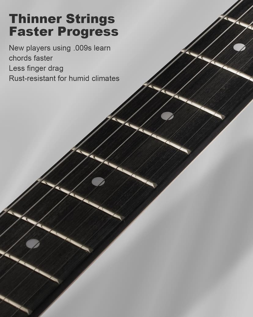 RVONE RST-150 39" Beginner Electric Guitar Kit with Amp & HSS Pickups | Complete Starter Set for Newcomers w/Essentials | Gig Bag, Extra Strings, Digital Tuner, Capo, Strap | Home Practice (Black)